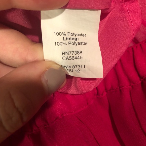 Madewell Broadway & Broome Hot Pink Elastic Waistband Pleated Mini Skirt Size: M - Picture 3 of 4